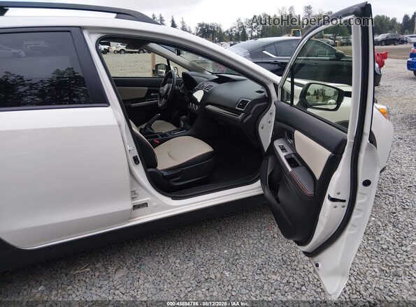 JF2GPBLC6GH259276 2016 SUBARU CROSSTREK HYBRID White წინა სალონის ხედი