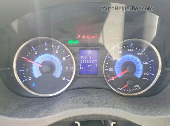 JF2GPBLC6GH262145 2016 SUBARU CROSSTREK White Սարքավորումների վահանակի տեսք