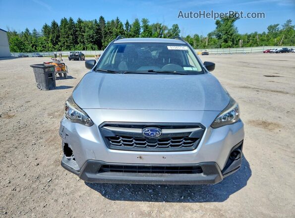 JF2GTAAC2JH213167 2018 SUBARU CROSSTREK Silver Front view