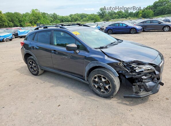 JF2GTAAC3JH275967 2018 SUBARU CROSSTREK Charcoal Передня права чверть