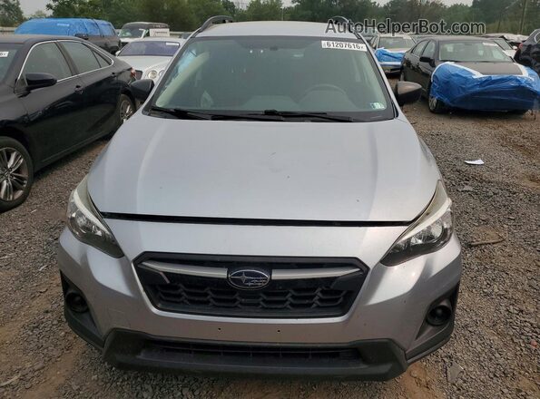 JF2GTAAC7JH268312 2018 SUBARU CROSSTREK Silver Front view