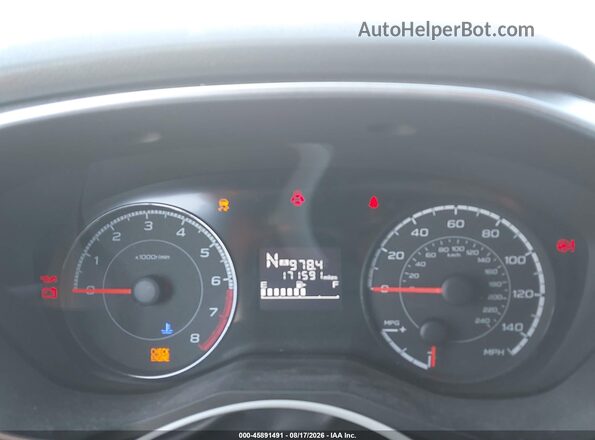 JF2GTABC0JH205647 2018 SUBARU CROSSTREK White Widok tylnych siedzeń