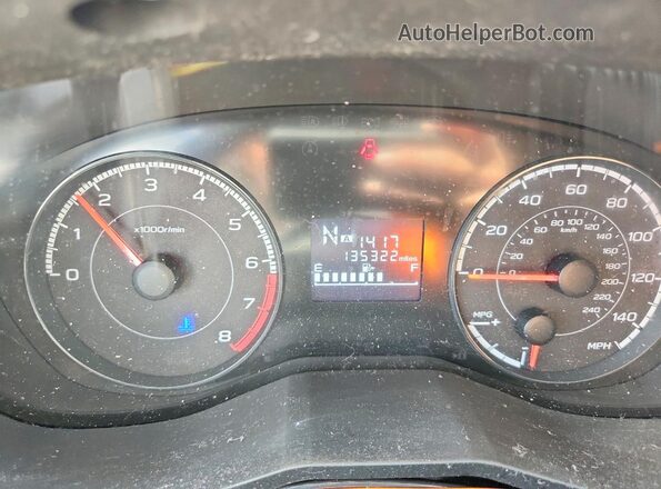 JF2GTABC0JH222044 2018 SUBARU CROSSTREK Белый Вид щитка приборов