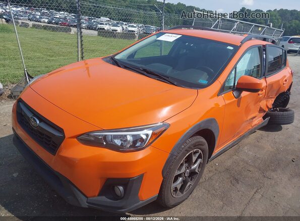 JF2GTABC0JH269803 2018 SUBARU CROSSTREK Orange წინა მარცხენა ხედი სამი მეოთხედიდან
