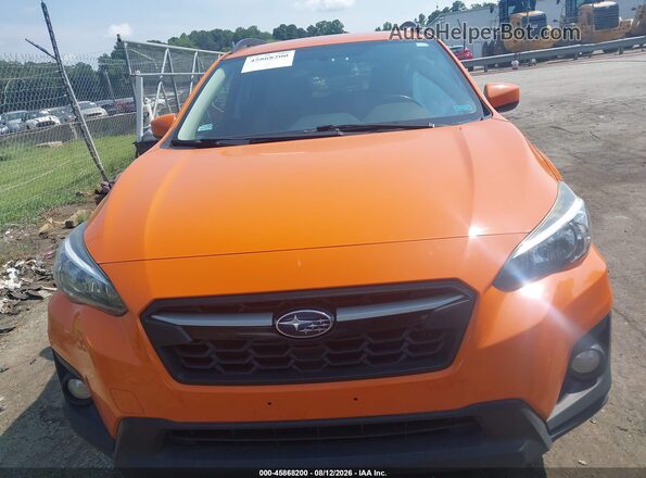 JF2GTABC0JH269803 2018 SUBARU CROSSTREK Orange ხელსაწყოთა პანელის ხედი