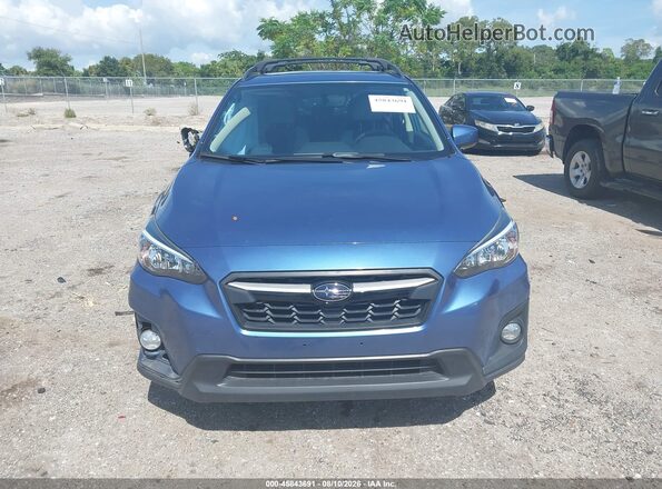 JF2GTABC1JH231237 2018 SUBARU CROSSTREK Blue ხელსაწყოთა პანელის ხედი