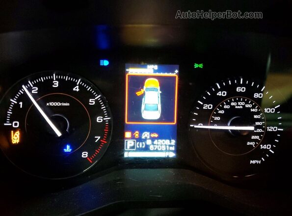 JF2GTABC1NH225542 2022 SUBARU CROSSTREK Белый Вид щитка приборов
