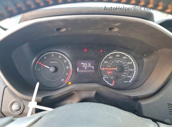 JF2GTABC2J9309776 2018 SUBARU CROSSTREK Black Widok zestawu wskaźników