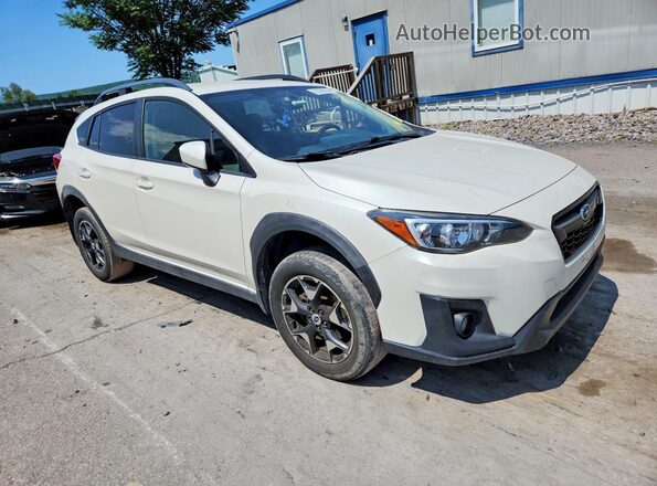 JF2GTABC2JH221431 2018 SUBARU CROSSTREK White Delantero derecho