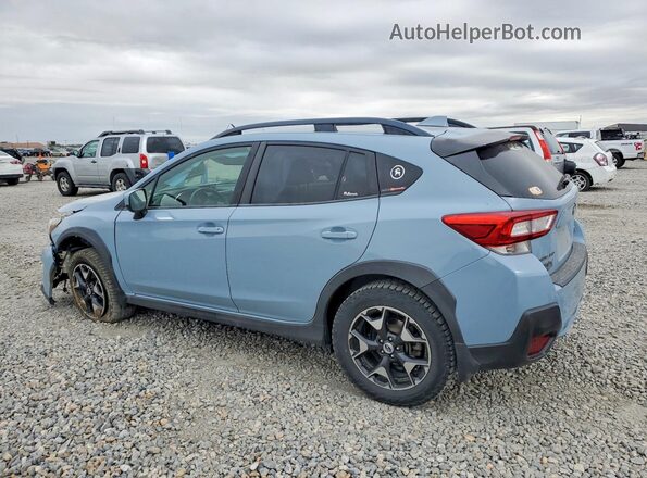 JF2GTABC2JH320718 2018 SUBARU CROSSTREK Синий Задняя левая четверть