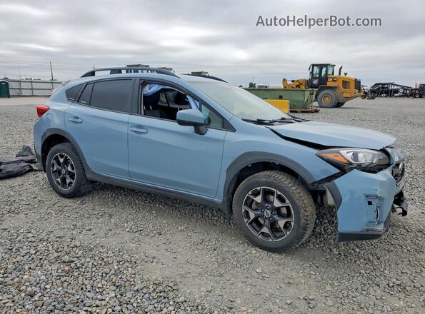 JF2GTABC2JH320718 2018 SUBARU CROSSTREK Синий Передняя правая четверть