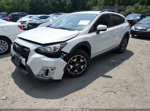 JF2GTABC2JH341147 2018 SUBARU CROSSTREK Белый Передняя левая четверть