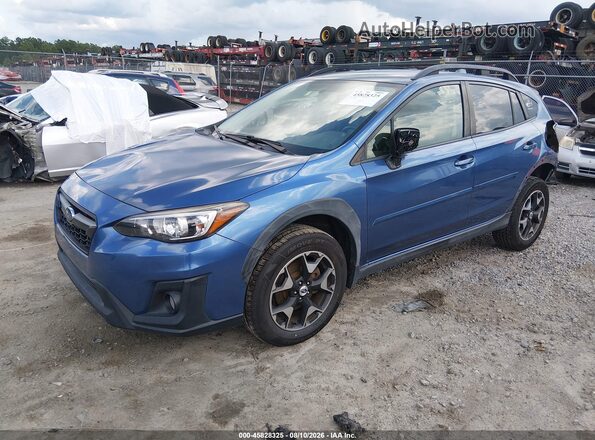 JF2GTABC3JH298602 2018 SUBARU CROSSTREK Синий Передняя левая четверть