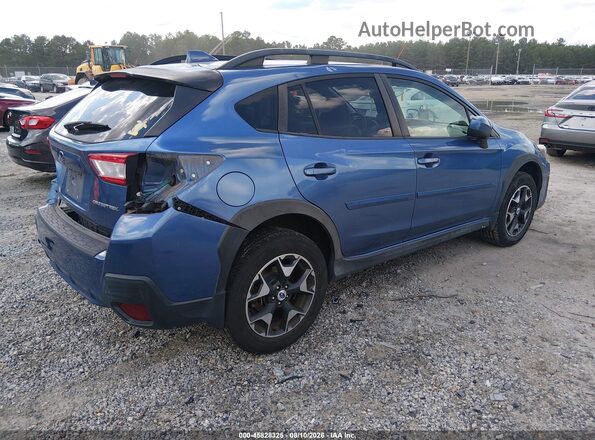 JF2GTABC3JH298602 2018 SUBARU CROSSTREK Синий Задняя правая четверть