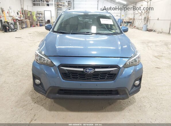 JF2GTABC3JH345434 2018 SUBARU CROSSTREK Blue Instrument cluster view