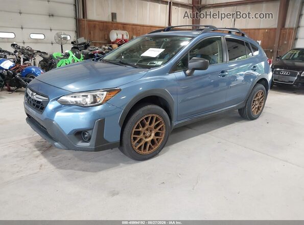 JF2GTABC3MH354574 2021 SUBARU CROSSTREK Синий Передняя левая четверть