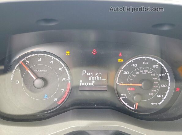 JF2GTABC4JH333647 2018 SUBARU CROSSTREK Серебряный Вид щитка приборов