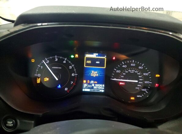 JF2GTABC4P8210097 2023 SUBARU CROSSTREK Silver ხელსაწყოთა პანელის ხედი