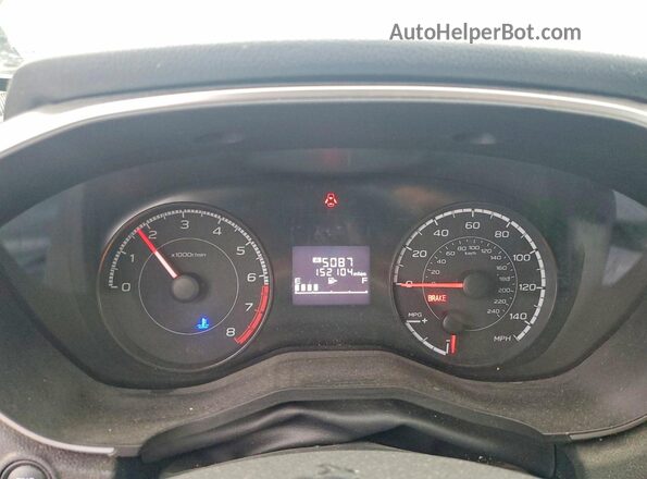 JF2GTABC5JG231280 2018 SUBARU CROSSTREK Silver Vista del cuadro de instrumentos