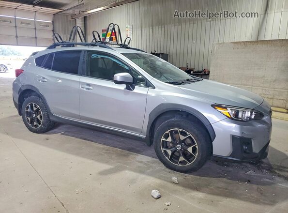 JF2GTABC5JH207877 2018 SUBARU CROSSTREK Silver Delantero derecho