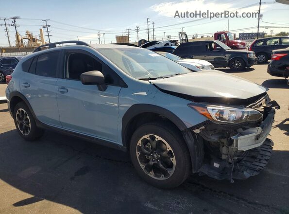 JF2GTABC5MH395739 2021 SUBARU CROSSTREK Синий Передняя правая четверть