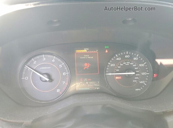 JF2GTABC5MH395739 2021 SUBARU CROSSTREK Синий Вид щитка приборов