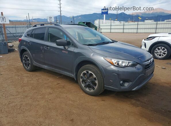 JF2GTABC6M8349658 2021 SUBARU CROSSTREK Charcoal Front right