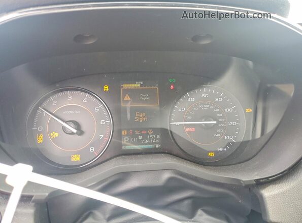 JF2GTABC6M8349658 2021 SUBARU CROSSTREK Charcoal Instrument cluster view