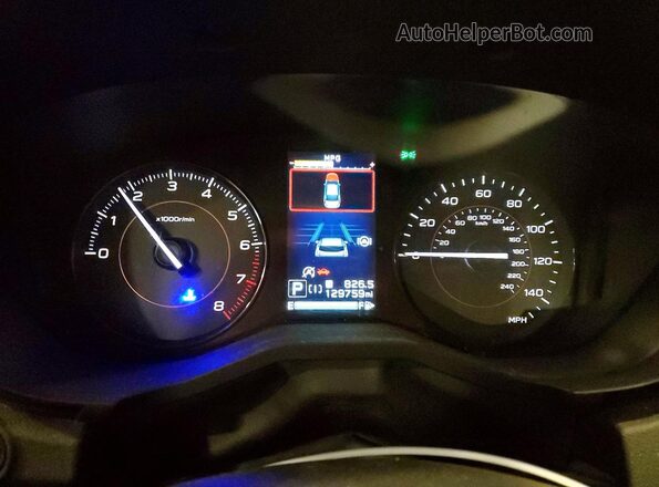 JF2GTABC6PH254151 2023 SUBARU CROSSTREK White ხელსაწყოთა პანელის ხედი