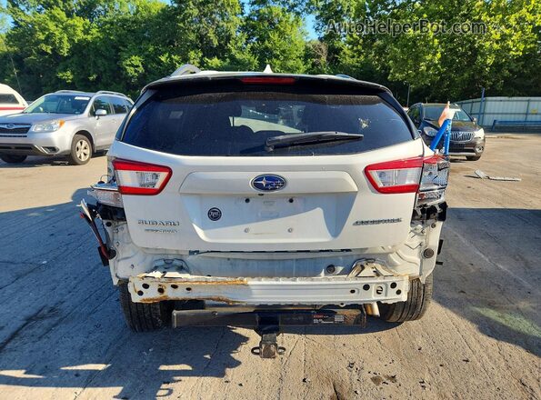 JF2GTABC7JH211879 2018 SUBARU CROSSTREK White უკანა ხედი