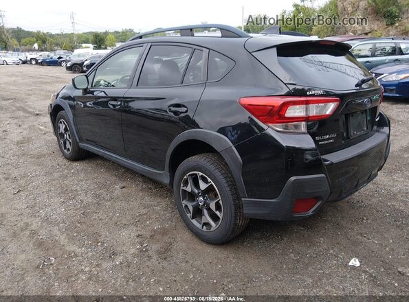 JF2GTABC7JH284296 2018 SUBARU CROSSTREK Black Հետևի ձախ