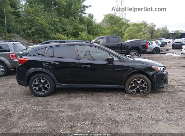 JF2GTABC7JH284296 2018 SUBARU CROSSTREK Black Սալոնի հետևի տեսք