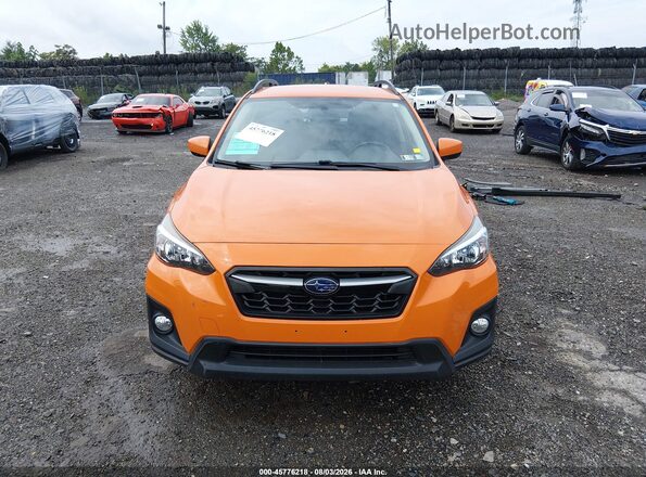 JF2GTABC7JH317300 2018 SUBARU CROSSTREK Оранжевый Вид щитка приборов