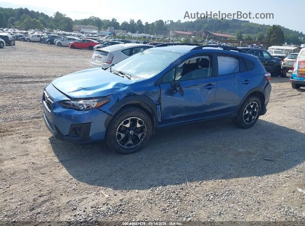 JF2GTABC7JH341032 2018 SUBARU CROSSTREK Синий Передняя левая четверть