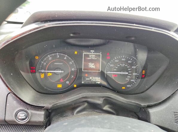 JF2GTABC8L8203065 2020 SUBARU CROSSTREK Черный Вид щитка приборов