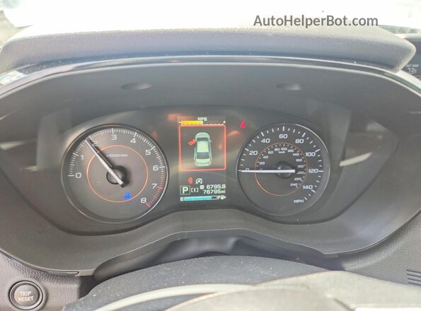 JF2GTABC8PH288981 2023 SUBARU CROSSTREK Gray Widok zestawu wskaźników