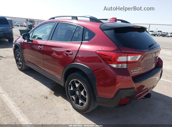JF2GTABCXJ9290376 2018 SUBARU CROSSTREK Maroon უკანა მარცხენა