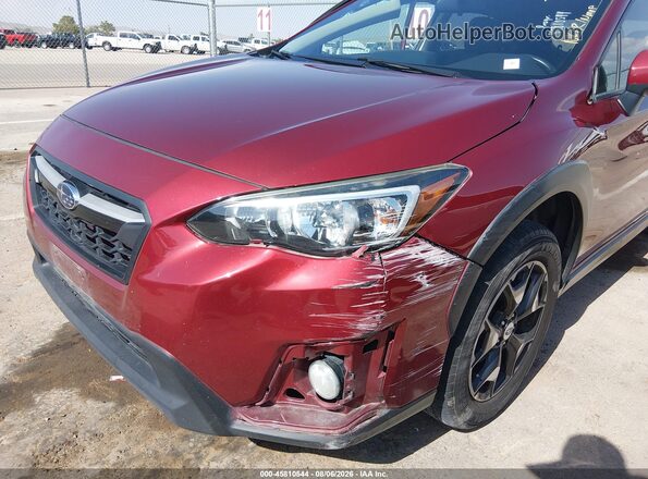 JF2GTABCXJ9290376 2018 SUBARU CROSSTREK Maroon წინა ხედი