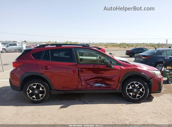 JF2GTABCXJ9290376 2018 SUBARU CROSSTREK Maroon უკანა სალონის ხედი
