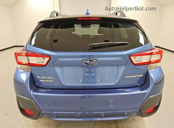 JF2GTABCXJH225081 2018 SUBARU CROSSTREK Blue Հետևի տեսք