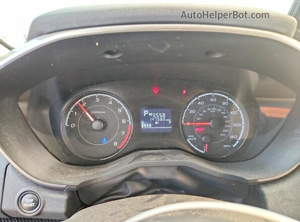 JF2GTACC0K8324573 2019 SUBARU CROSSTREK Gray Widok zestawu wskaźników