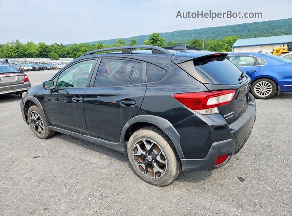 JF2GTACC1J8203601 2018 SUBARU CROSSTREK Black Trasero izquierdo