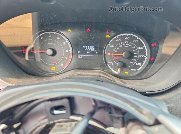 JF2GTACC1J8203601 2018 SUBARU CROSSTREK Black Vista del cuadro de instrumentos