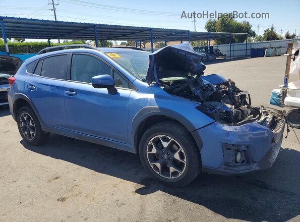 JF2GTACC1KH229536 2019 SUBARU CROSSTREK Синий Передняя правая четверть