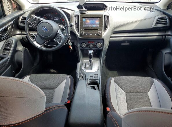 JF2GTACC2K8349121 2019 SUBARU CROSSTREK Blue Dashboard view