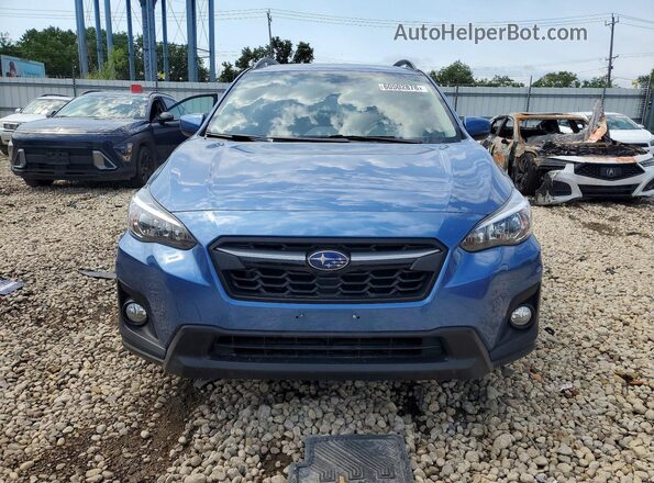 JF2GTACC2K8349121 2019 SUBARU CROSSTREK Blue Front view