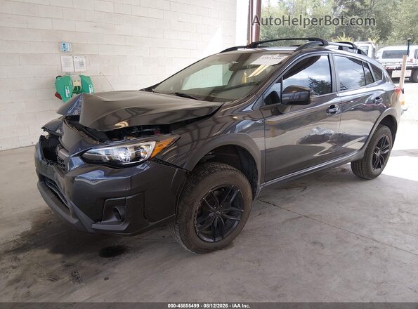 JF2GTACC3KH281668 2019 SUBARU CROSSTREK Gray Vista tres cuartos delantera izquierda