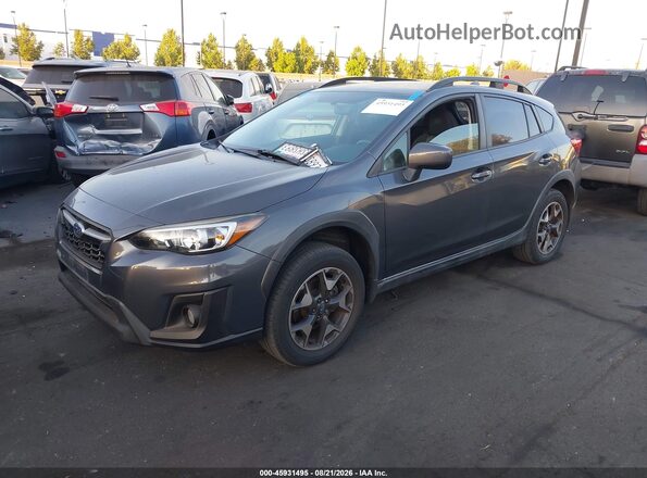 JF2GTACC3LG263615 2020 SUBARU CROSSTREK Gray წინა მარცხენა ხედი სამი მეოთხედიდან