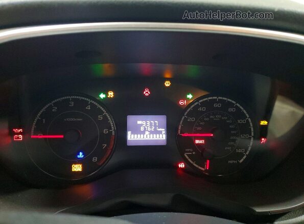 JF2GTACC3P9229703 2023 SUBARU CROSSTREK Белый Вид щитка приборов