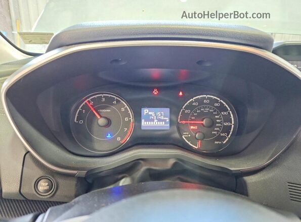 JF2GTACC4JH221560 2018 SUBARU CROSSTREK Серый Вид щитка приборов
